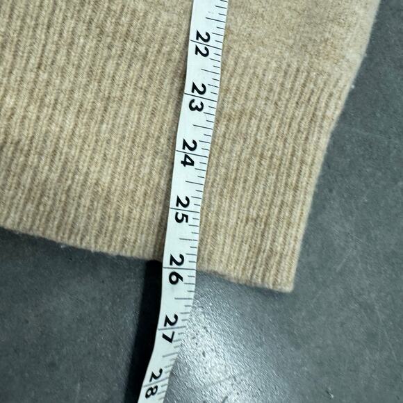 Vintage Y2K Abercrombie & Fitch Original Longline Beige Hooded Sweater Large - Picture 6 of 6